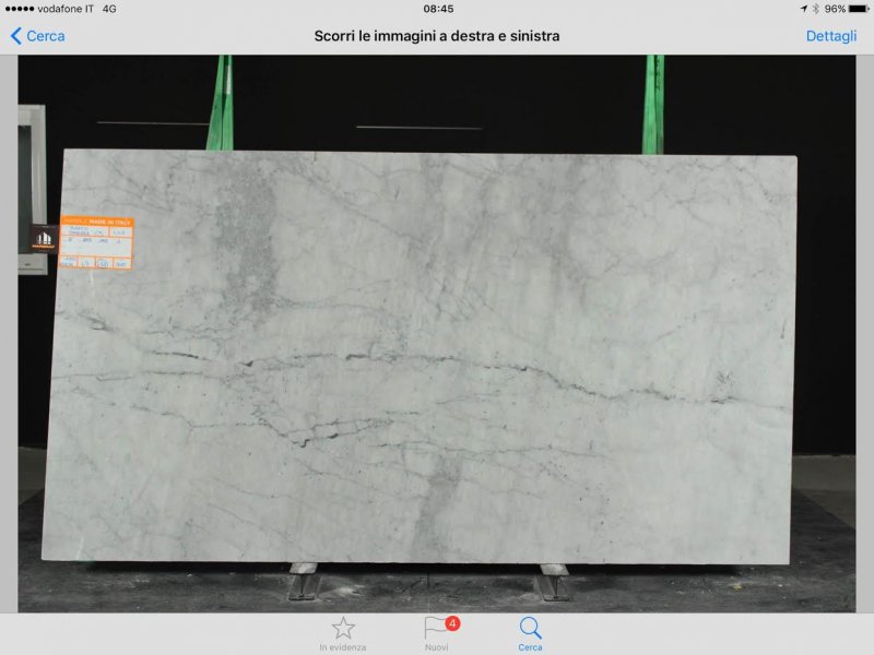 BIANCO CARARRA Single slab