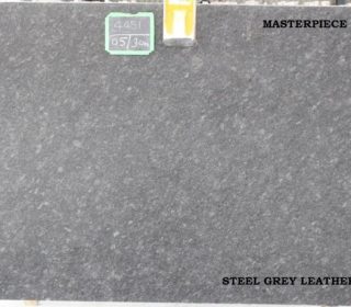 STEEL GREY LEATHERED