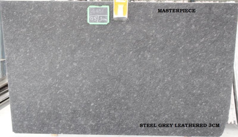 STEEL GREY LEATHERED