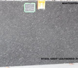 STEEL GREY LEATHERED