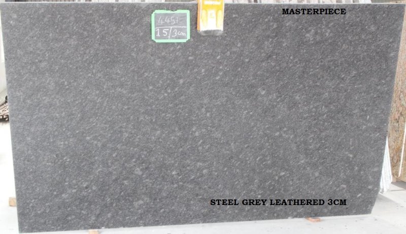 STEEL GREY LEATHERED